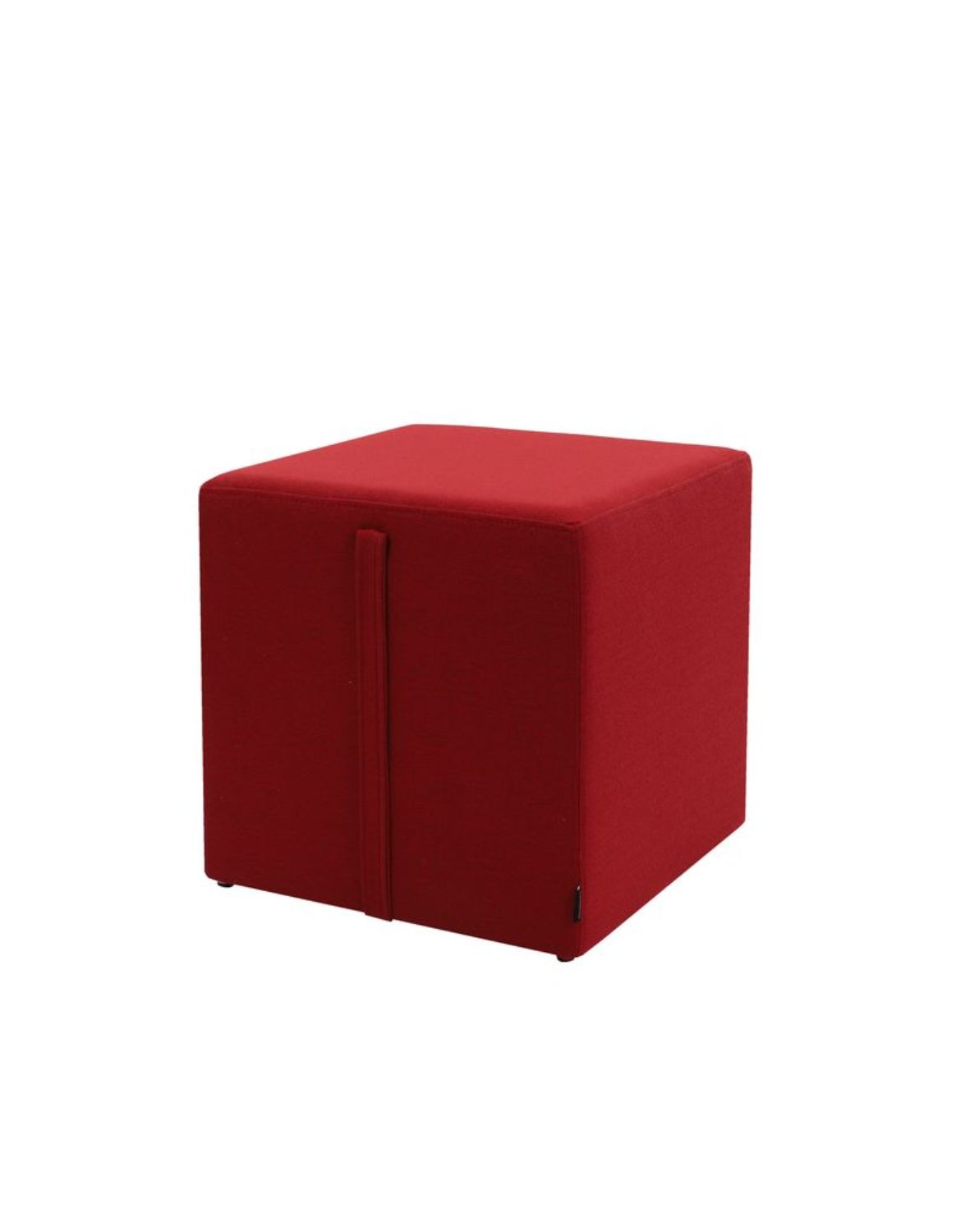 Pufa do biura tapicerowana z rączką Square Plus