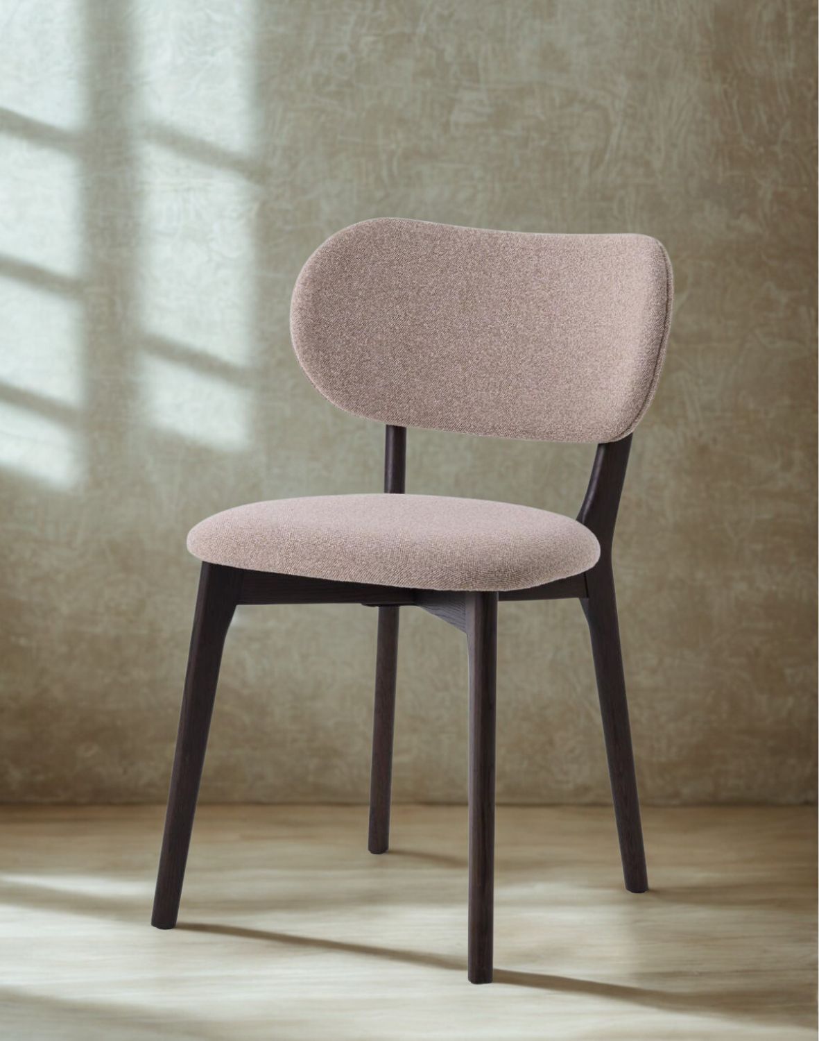 krzesło do jadalni stilo, dębowe nogi w odcieniu ciemnej kawy (50120304)