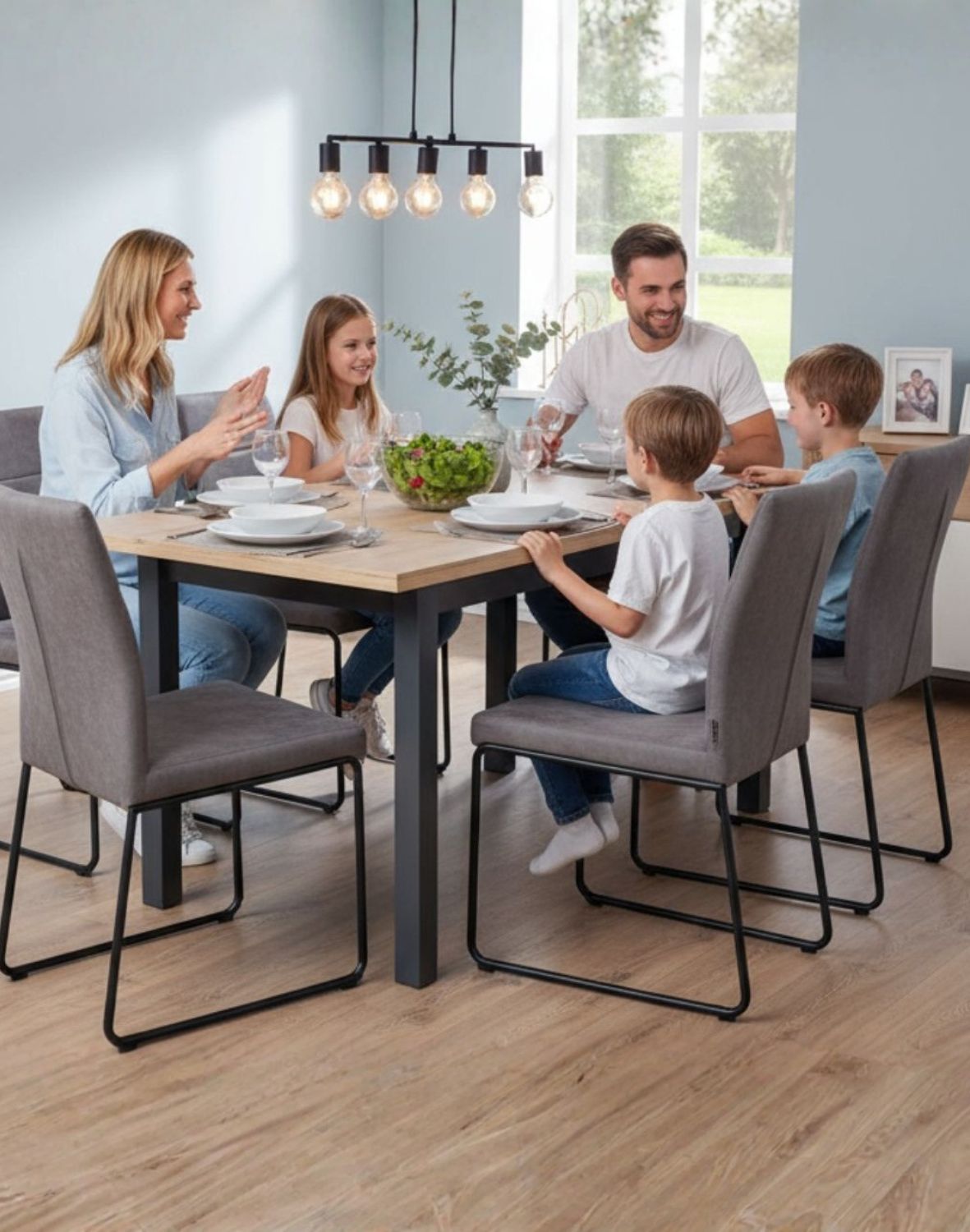 stol adam 100 140 dab artisan czarny mat