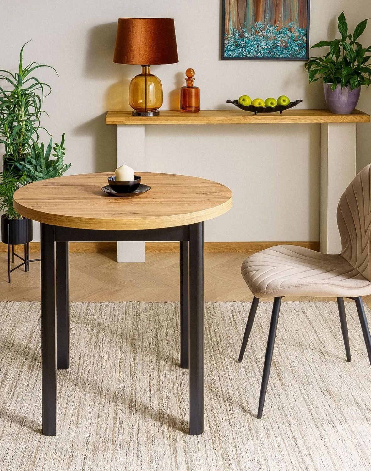 stol adam fi 80 dab artisan, czarny mat