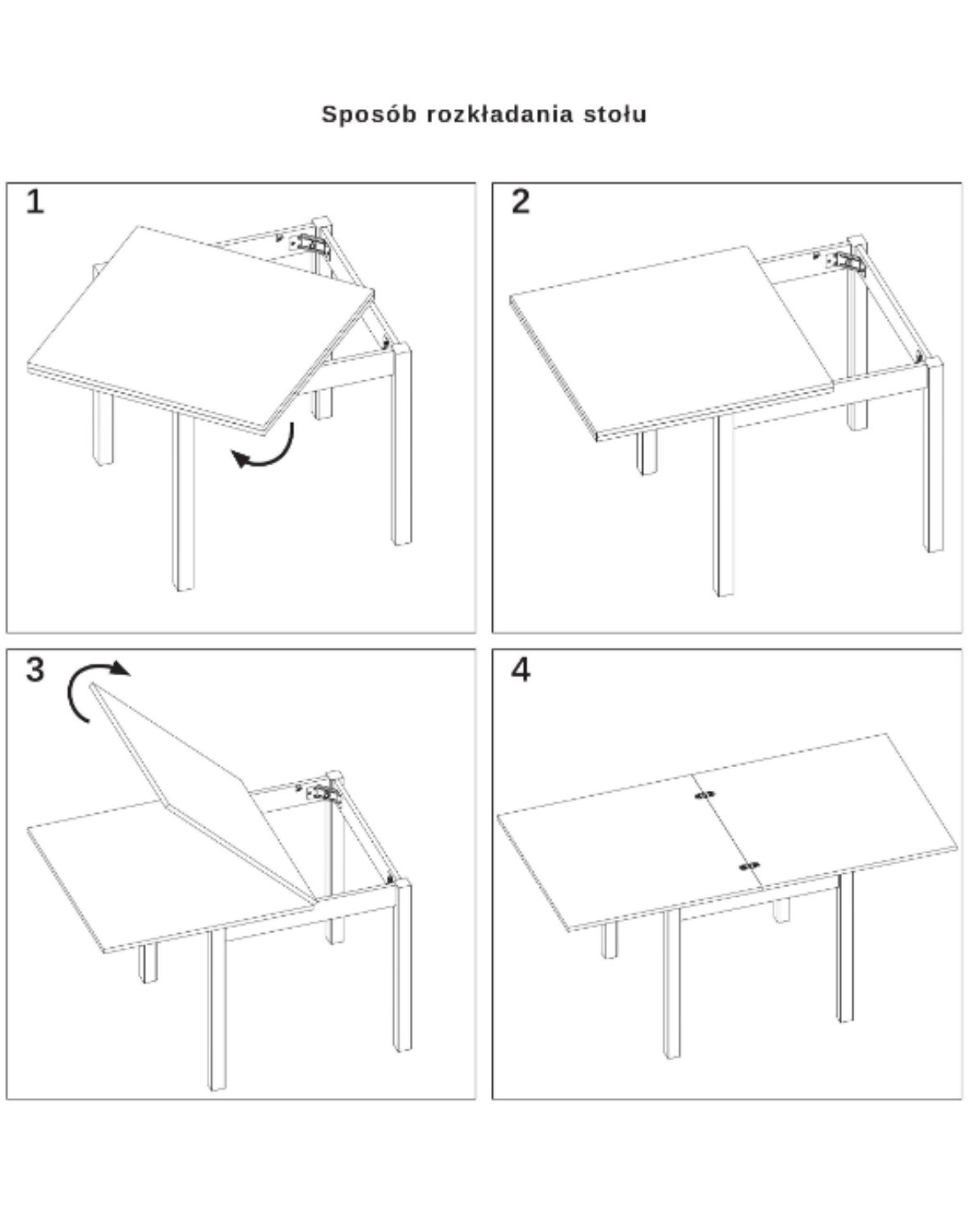 stol flip 80 kaszmir dab cremona