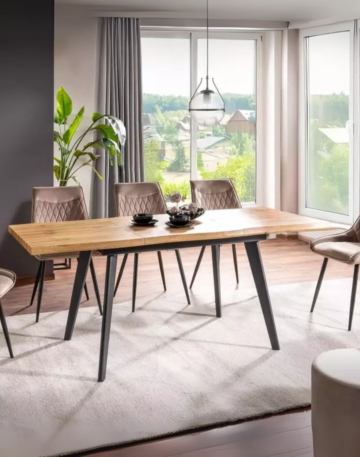 stol rozkladany fresno dab 150x90