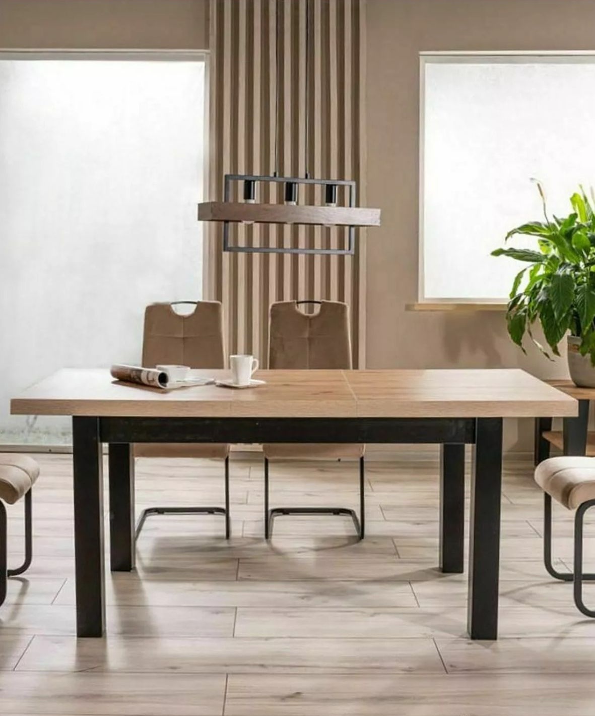 stol rozkladany presto dab artisan czarny