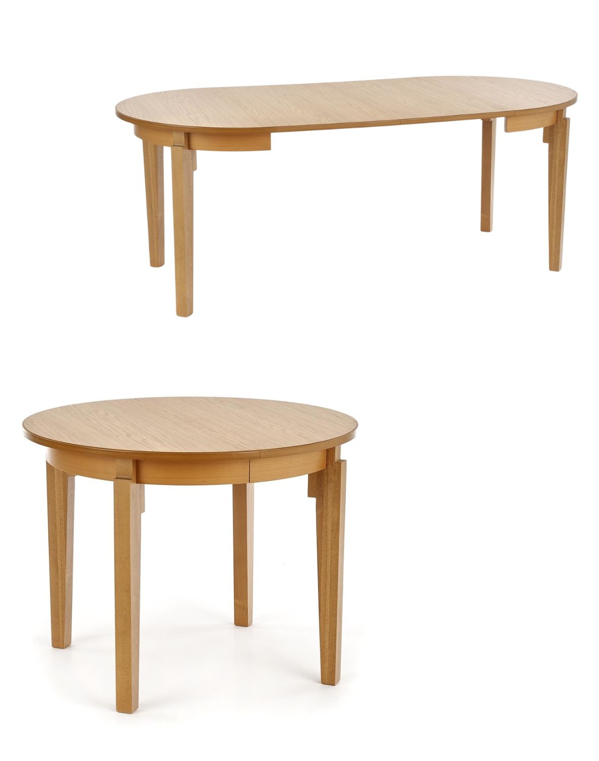 stół rozkładany sorbus, dąb miodowy