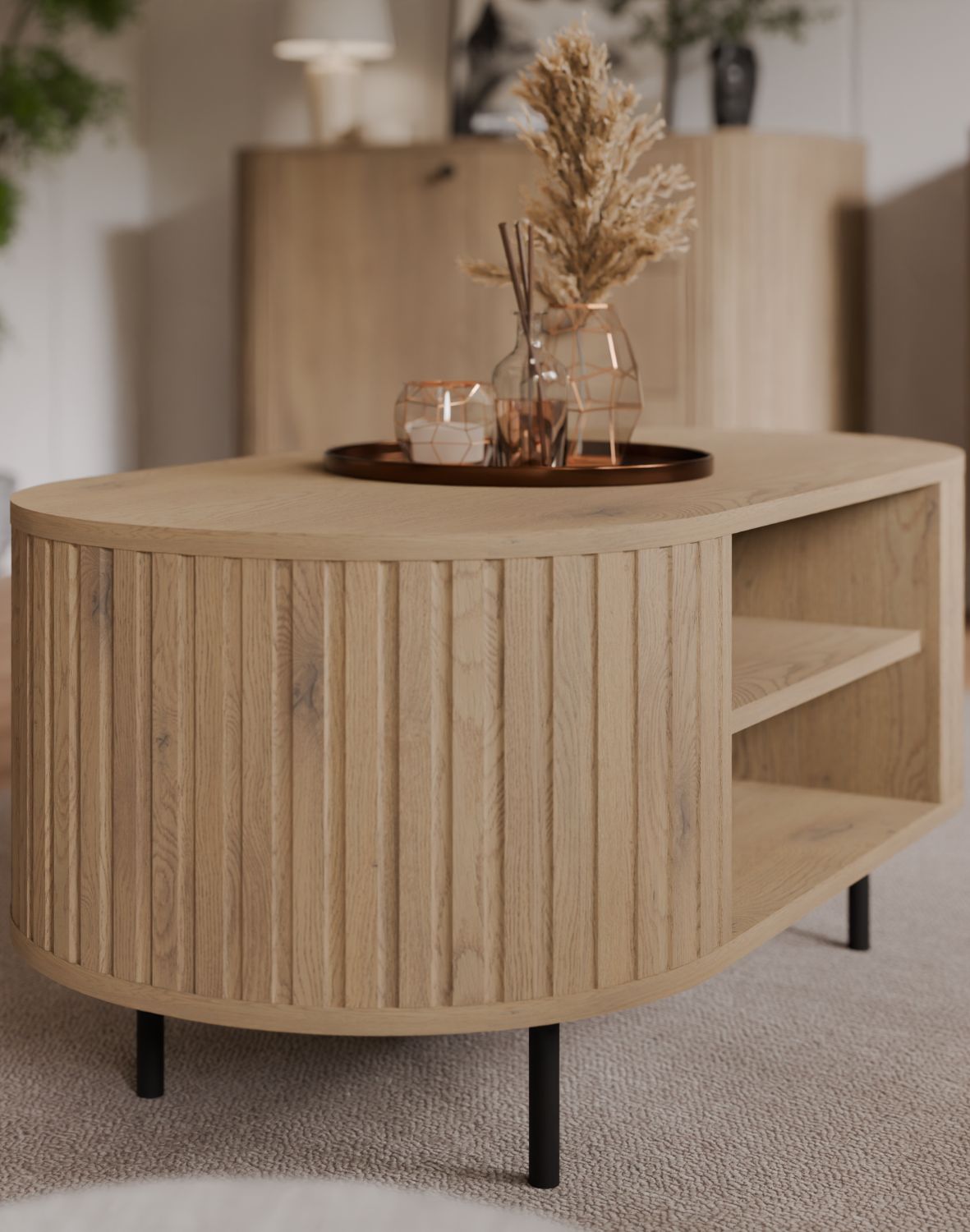 stolik kawowy ovalio dab cremona typ 202