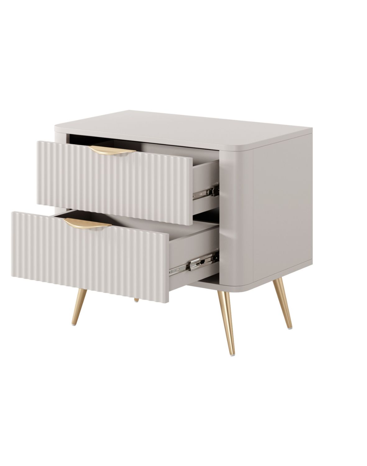 beżowy stolik nocny lante g