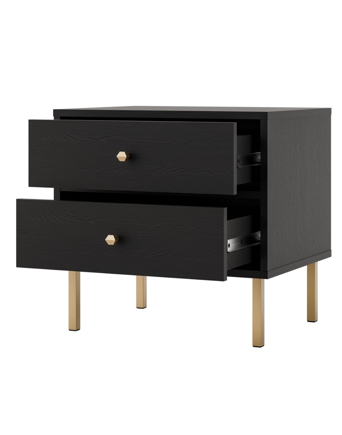 stolik nocny tokyo 2 czarny