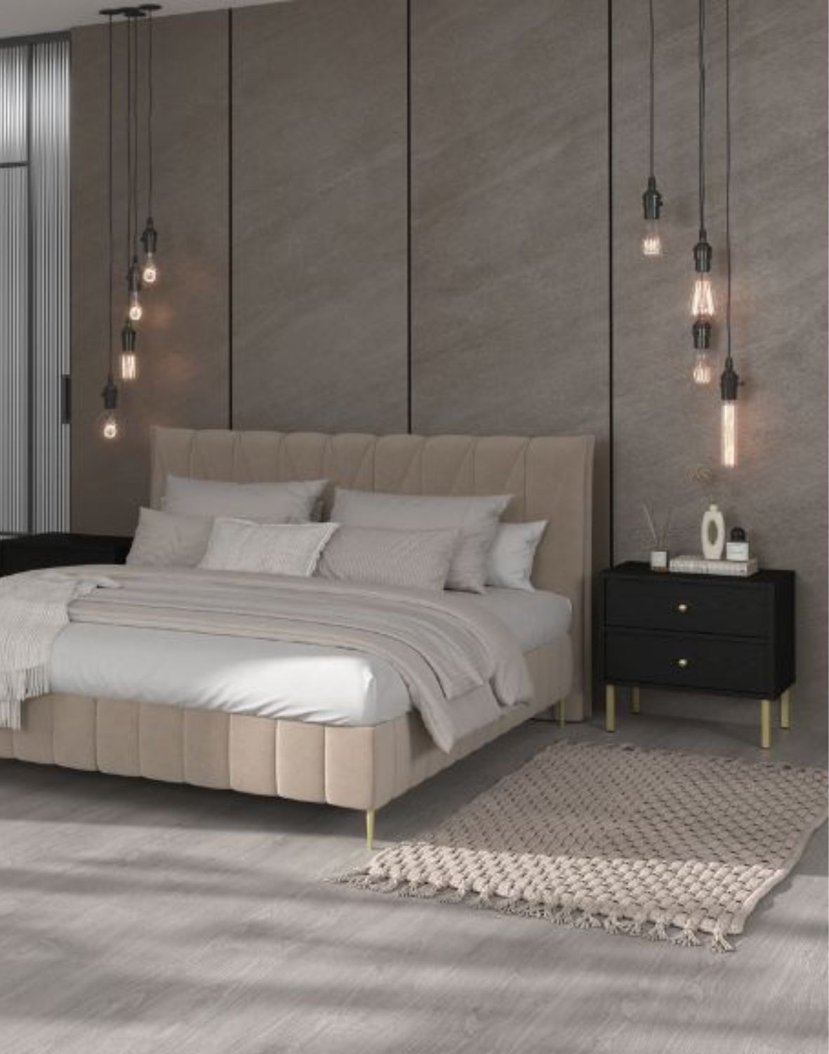 stolik nocny tokyo 2 czarny