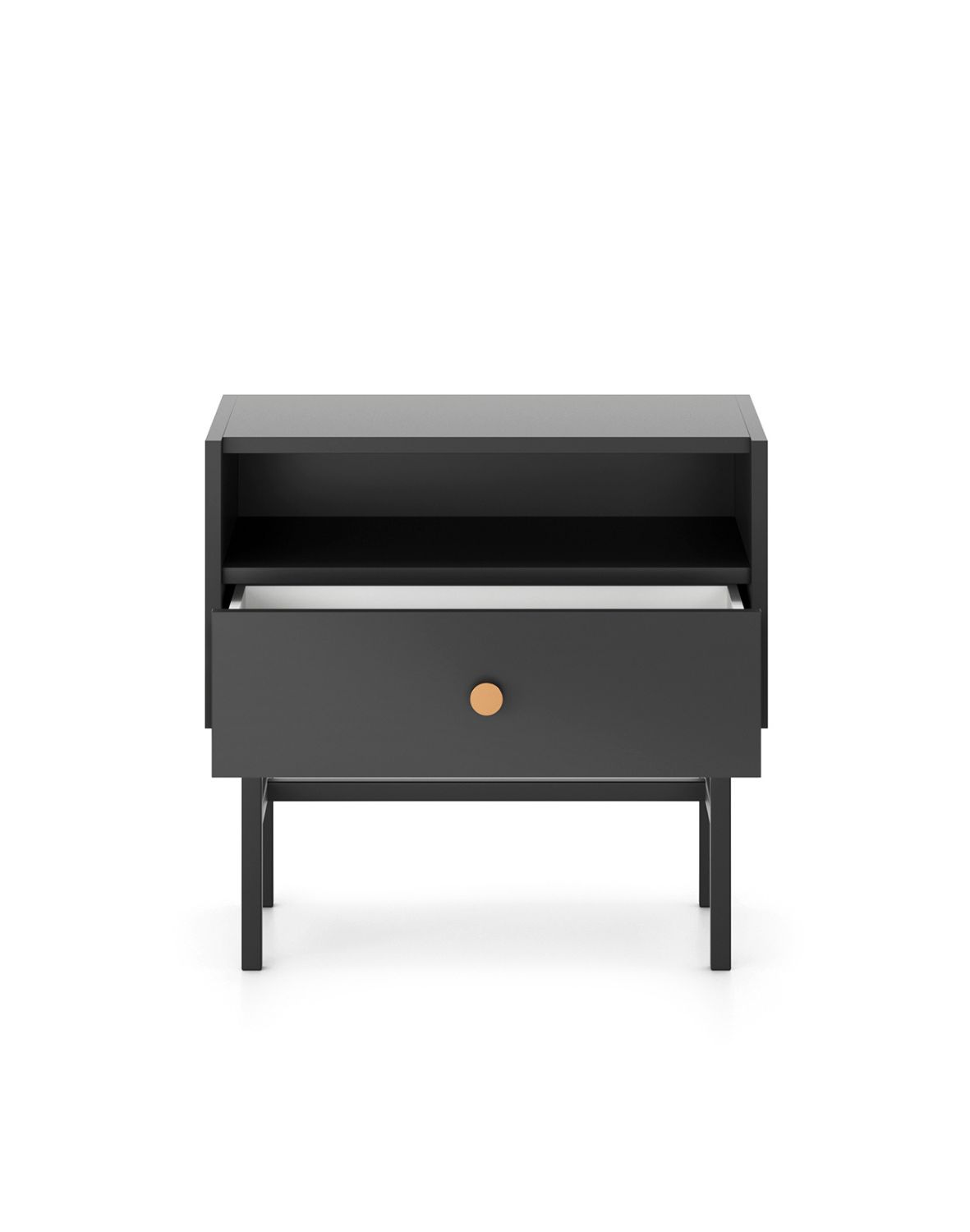 szafka nocna czarna diva