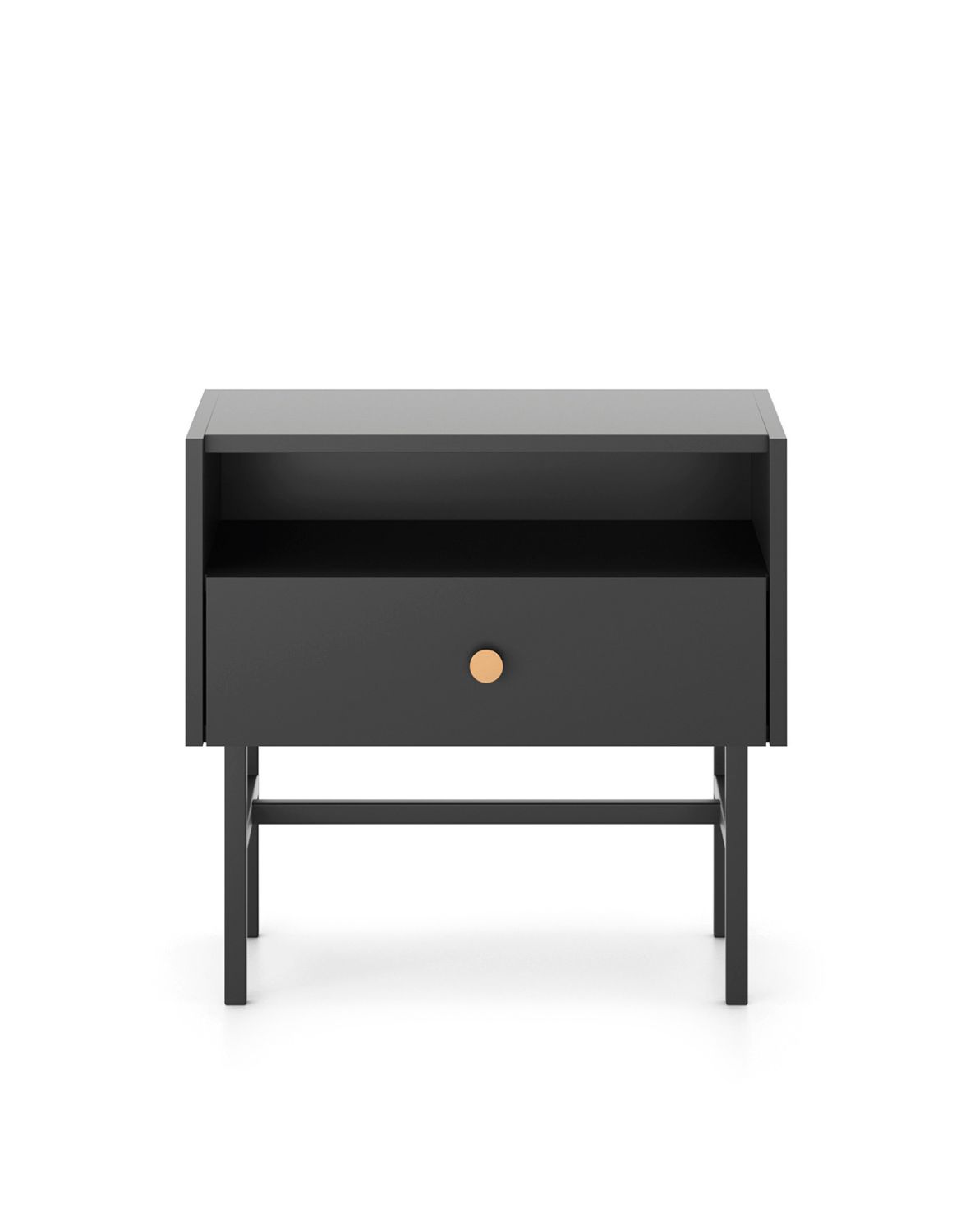 szafka nocna czarna diva