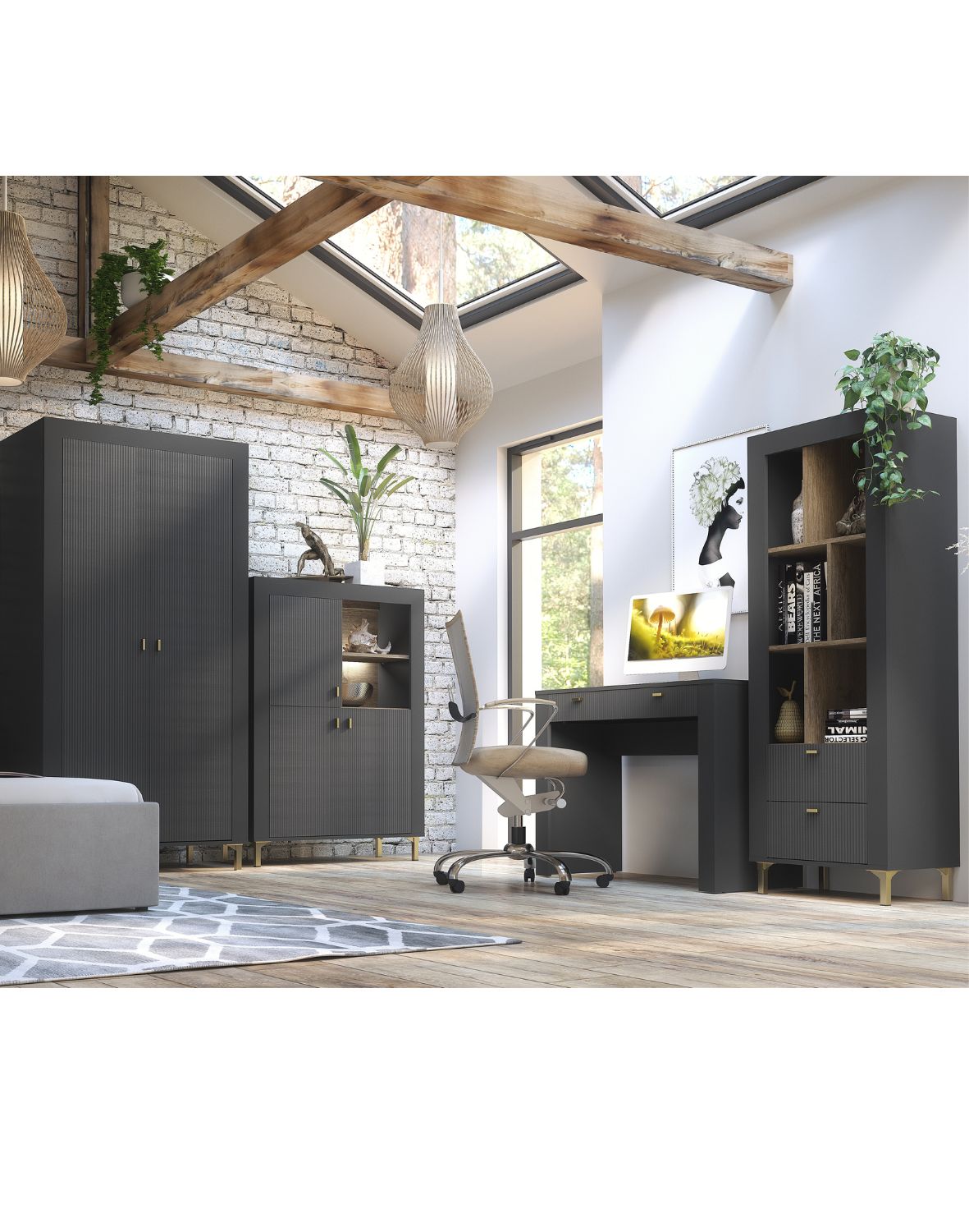 szafa-czarna-ryflowana-mossa-mo1