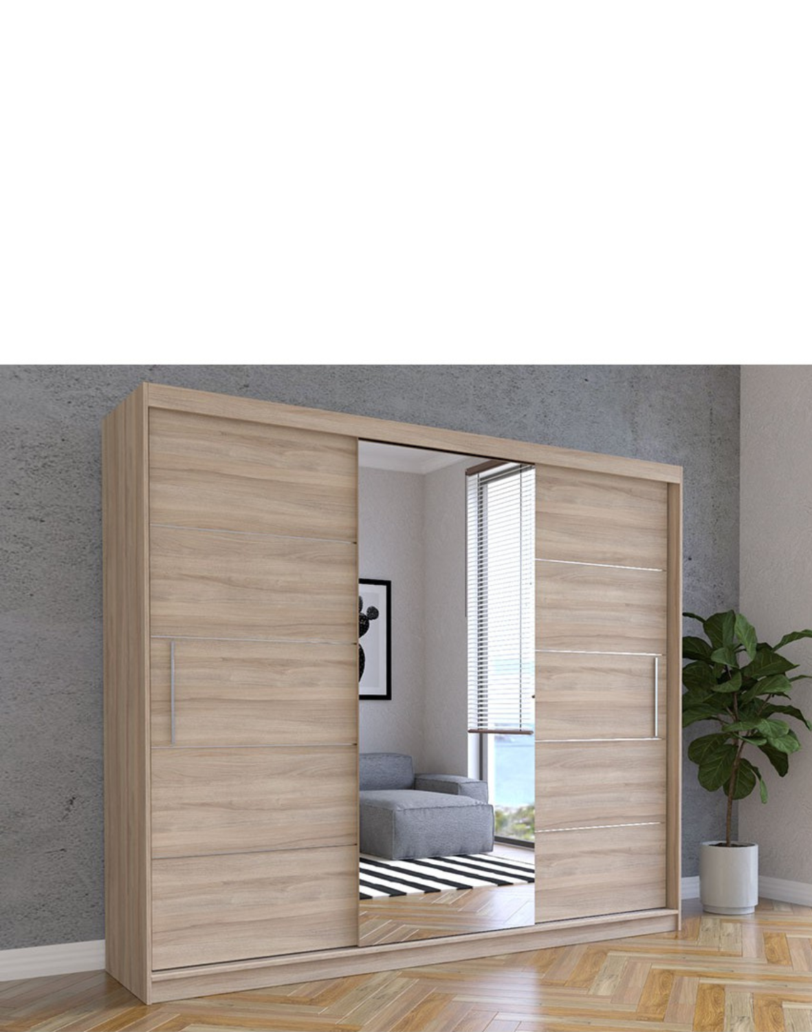 szafa przesuwna z lustrem alba