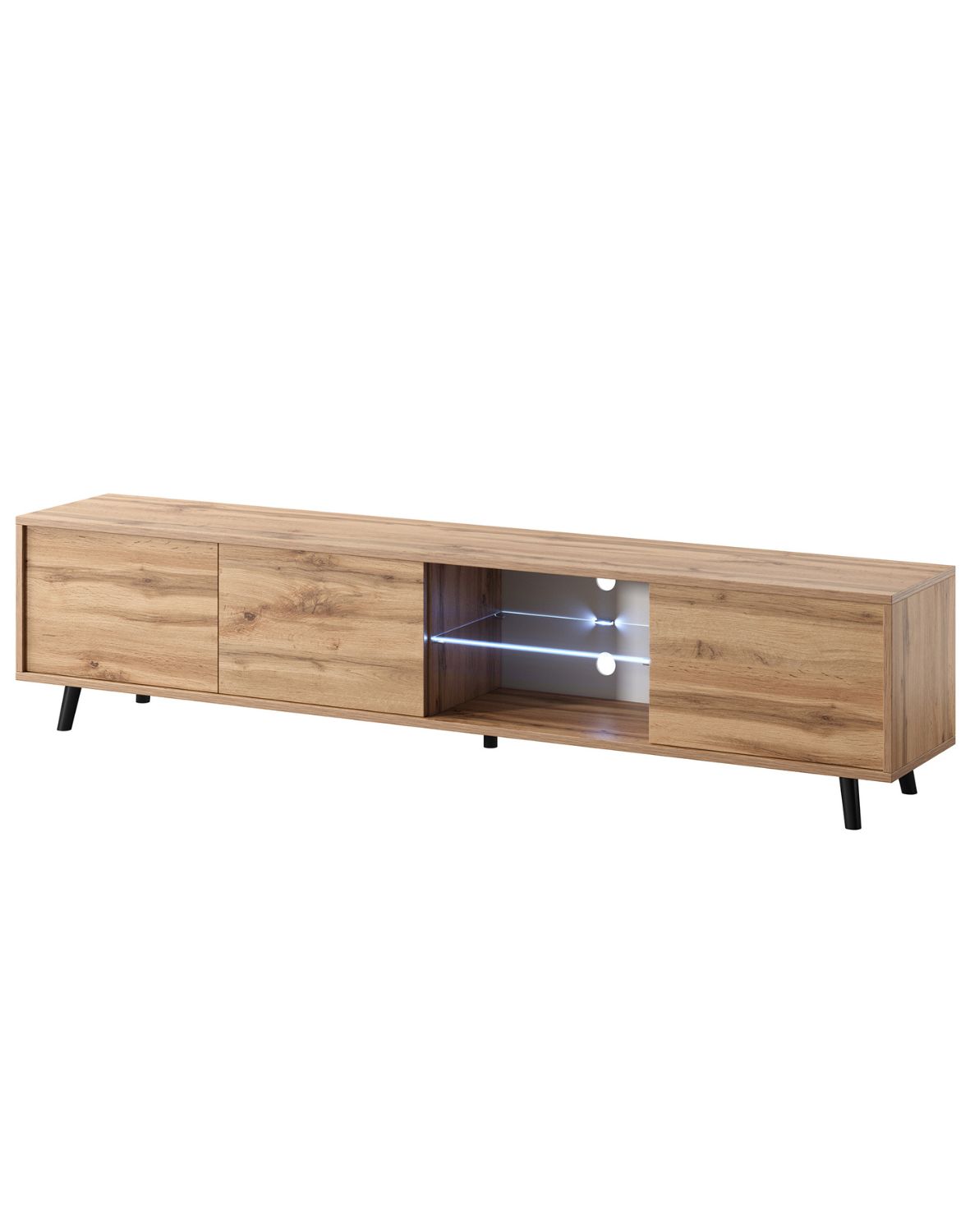 Szafka RTV Luna 02 LED Dąb Wotan 175 cm