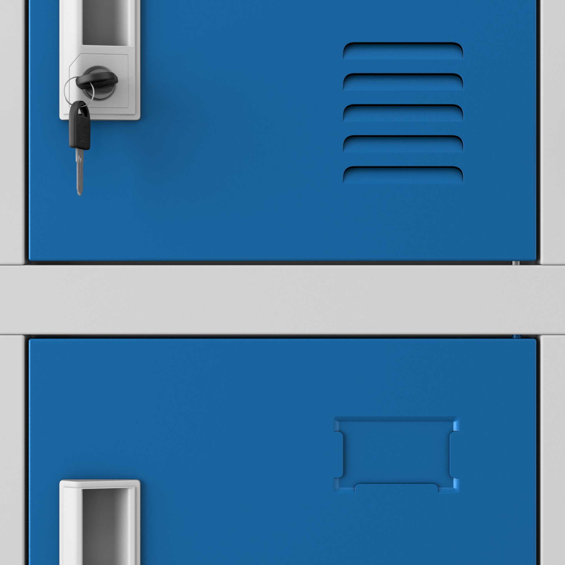 Szafka pracownicza skrytkowa 18-skrytkowa szaro-niebieska, 900x1850x400 mm: KAROL 5