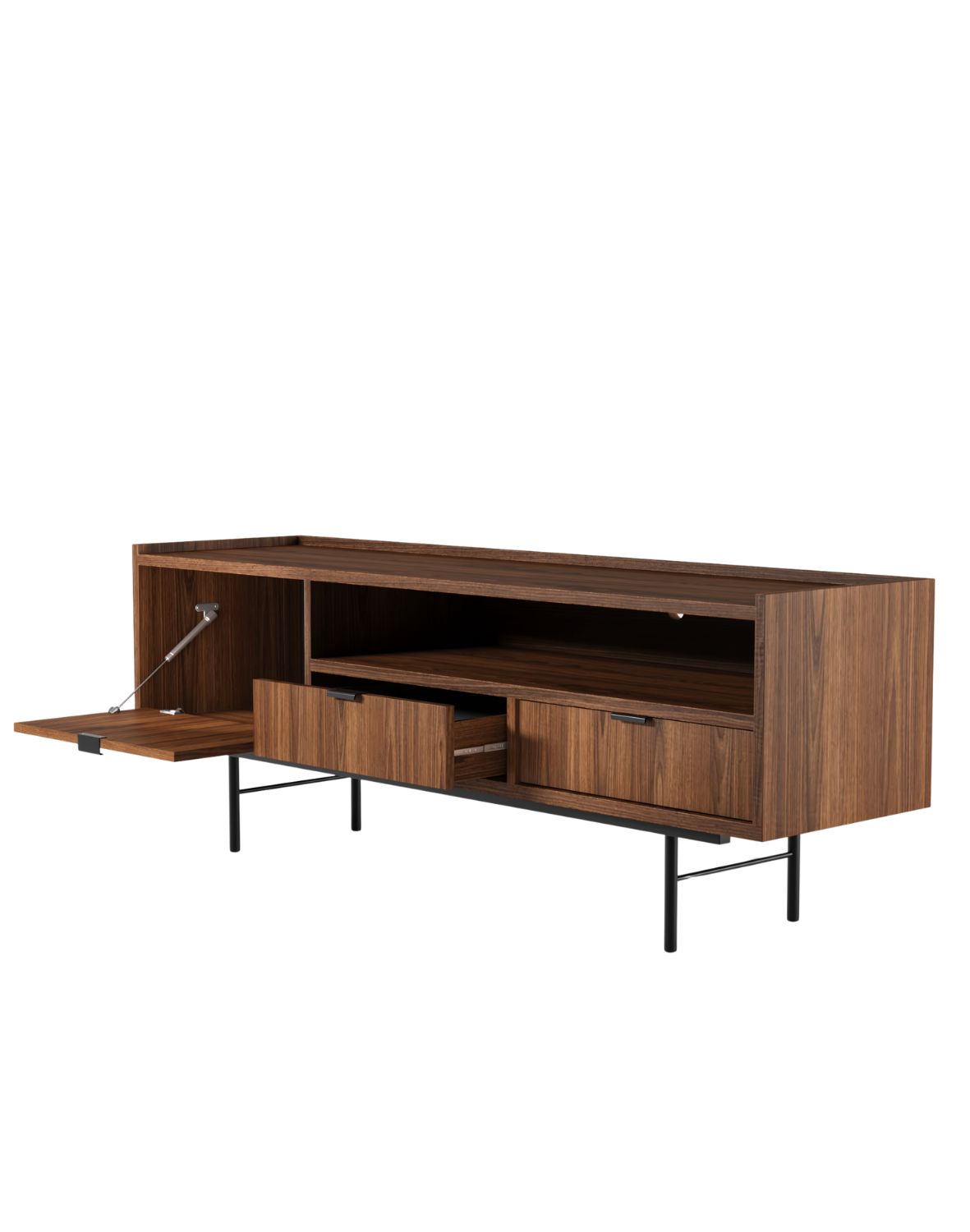 szafka rtv edison brown warmia walnut 150 cm