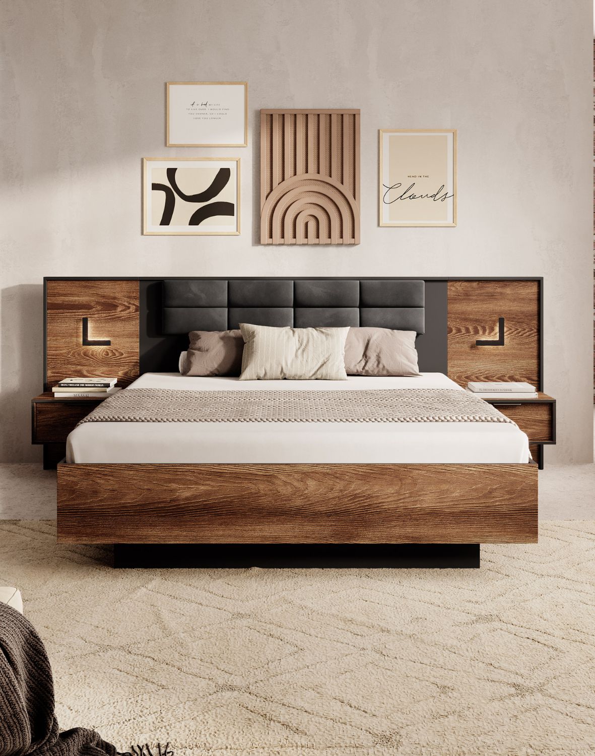 zestaw szafek nocnych milton