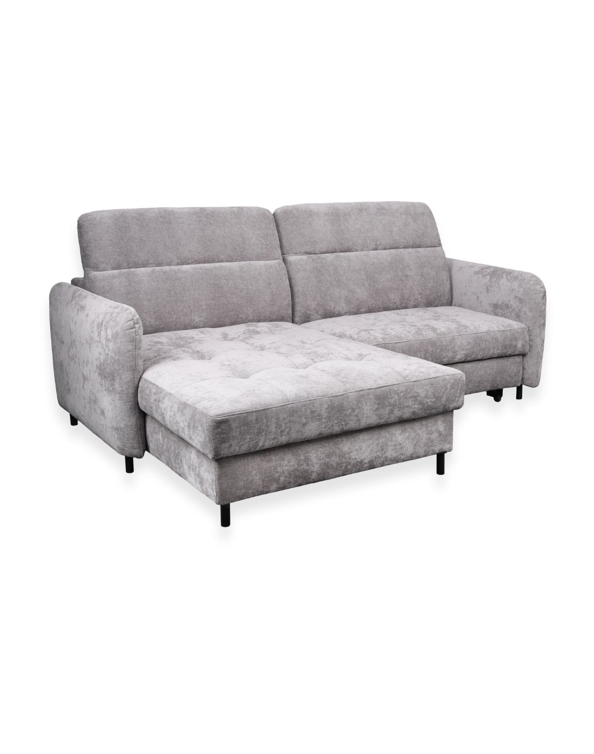 szary narożnik z funkcją spania gomsi