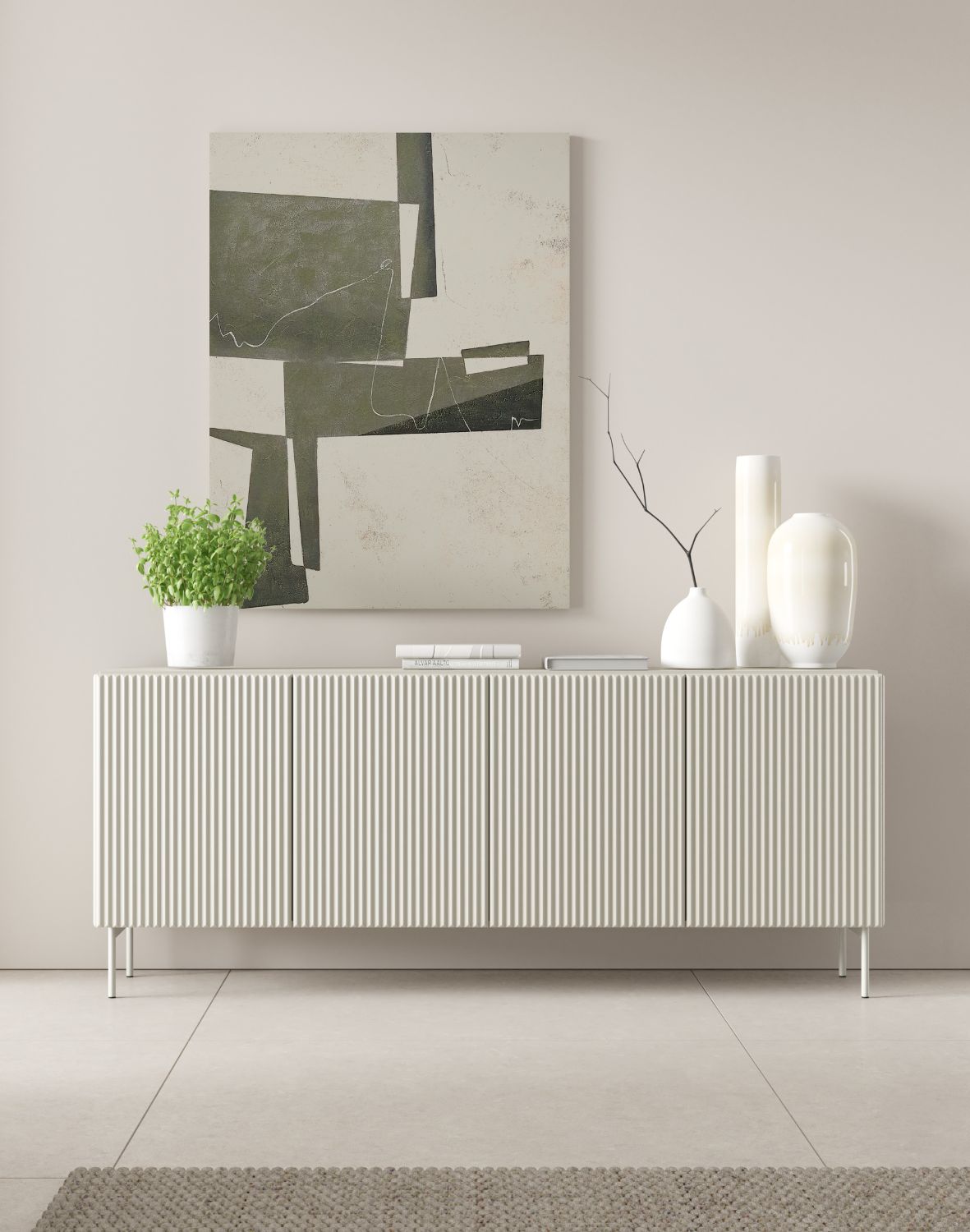 szeroka komoda kaszmir z szafkami muti b 195 cm