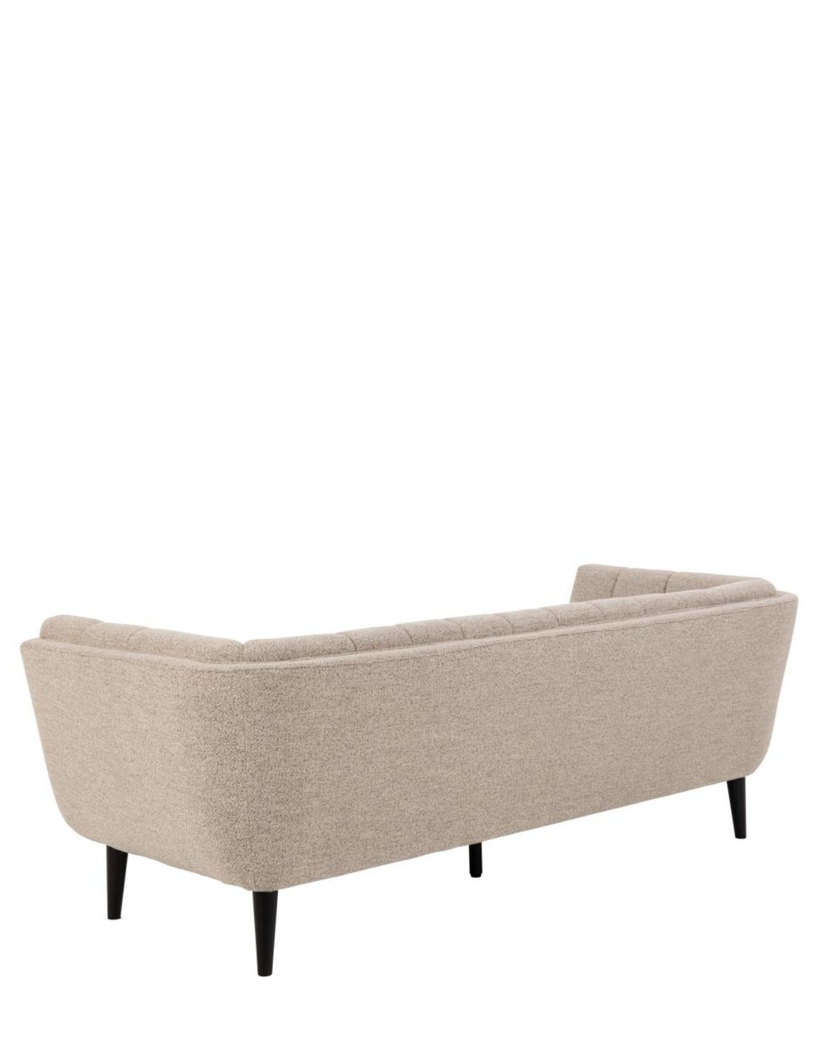 sofa tampa 3-osobowa, beżowa bouclé, elegancki design (97784)