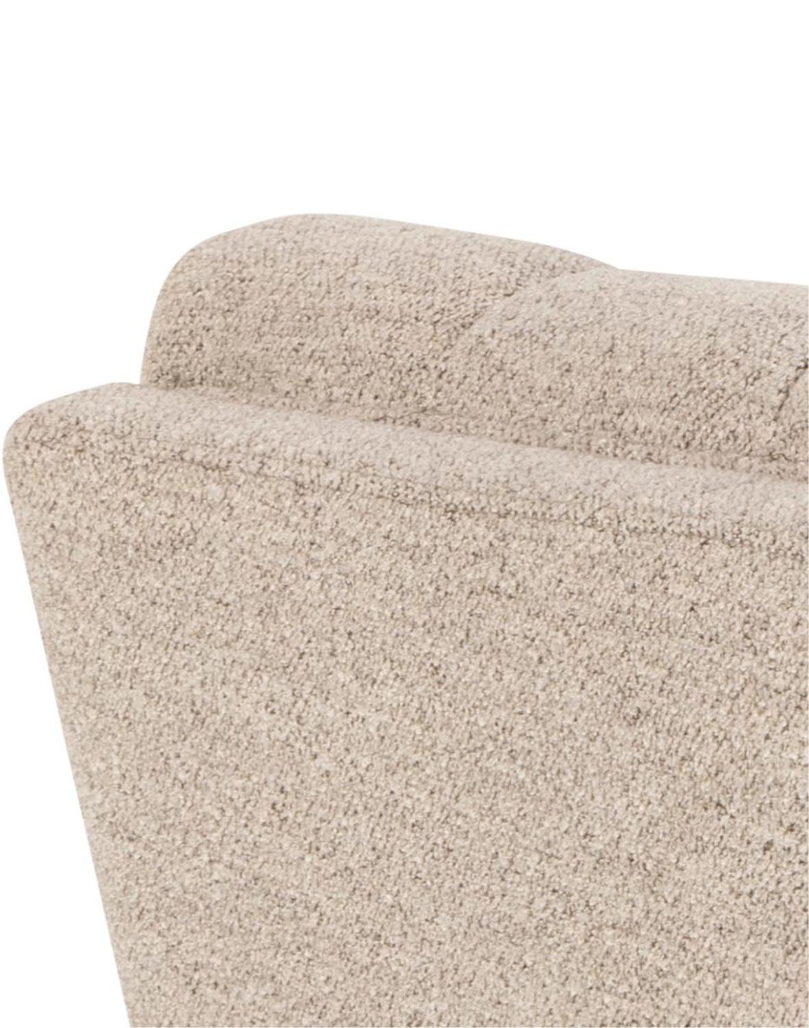 sofa tampa 3-osobowa, beżowa bouclé, elegancki design (97784)