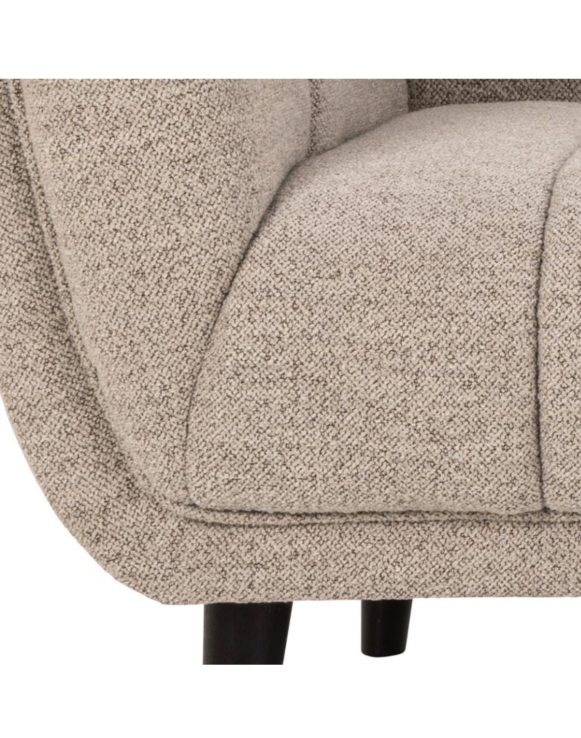 sofa tampa 3-osobowa, beżowa bouclé, elegancki design (97784)