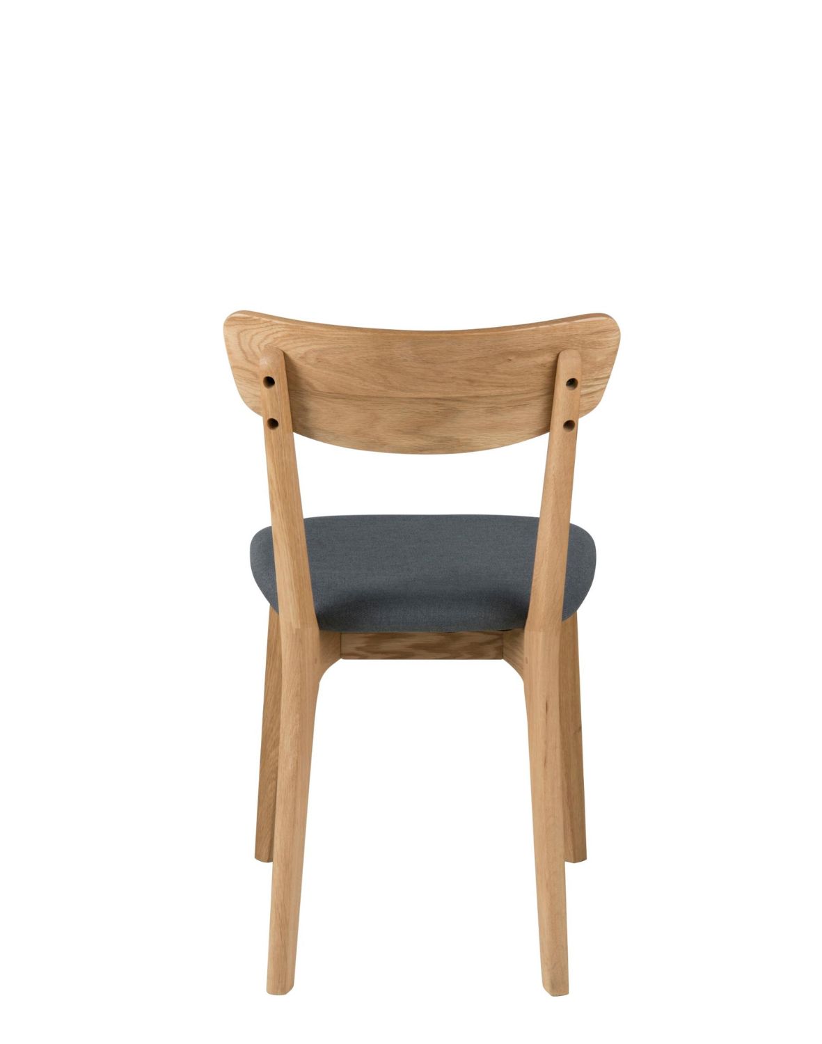 krzesło do jadalni taxi, ciemnoszare, naturalne dębowe nogi (69260)