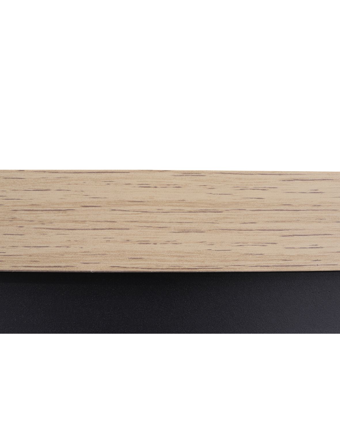 stół rozkładany do jadalni torino 90-190x75 cm, dąb naturalny z czarnymi nogami