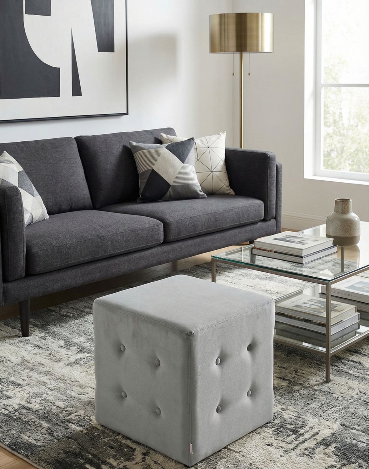 pufa toss z guzikami