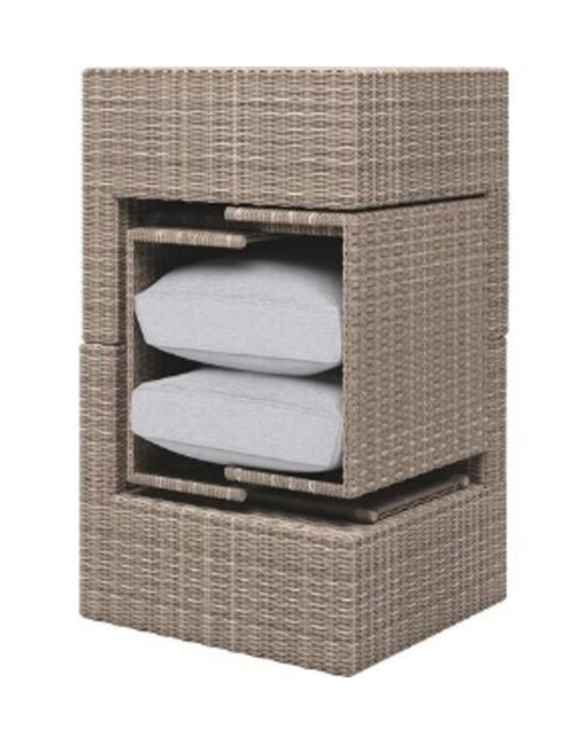 zestaw ogrodowy modułowy 5w1 - sofa, 2 fotele i pufy (80150000)