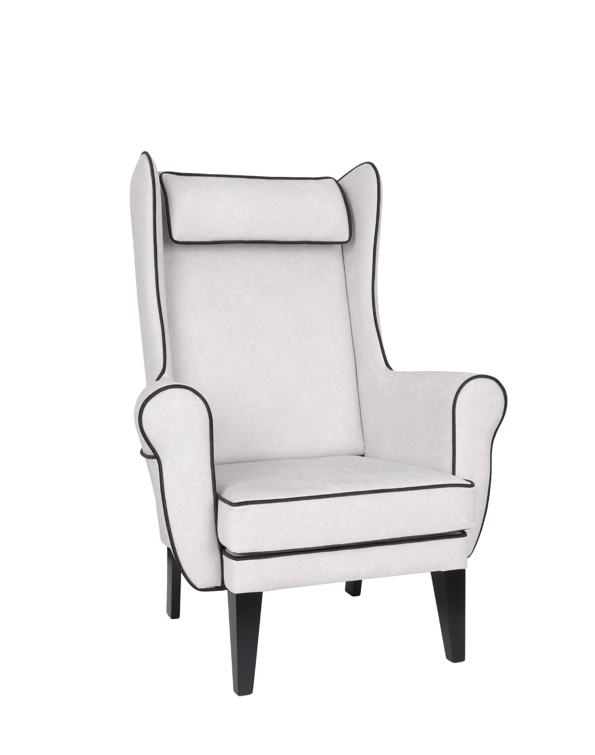 fotel uszak gładki z poduszką (zagłówkiem) i lamówką 1-3 dni