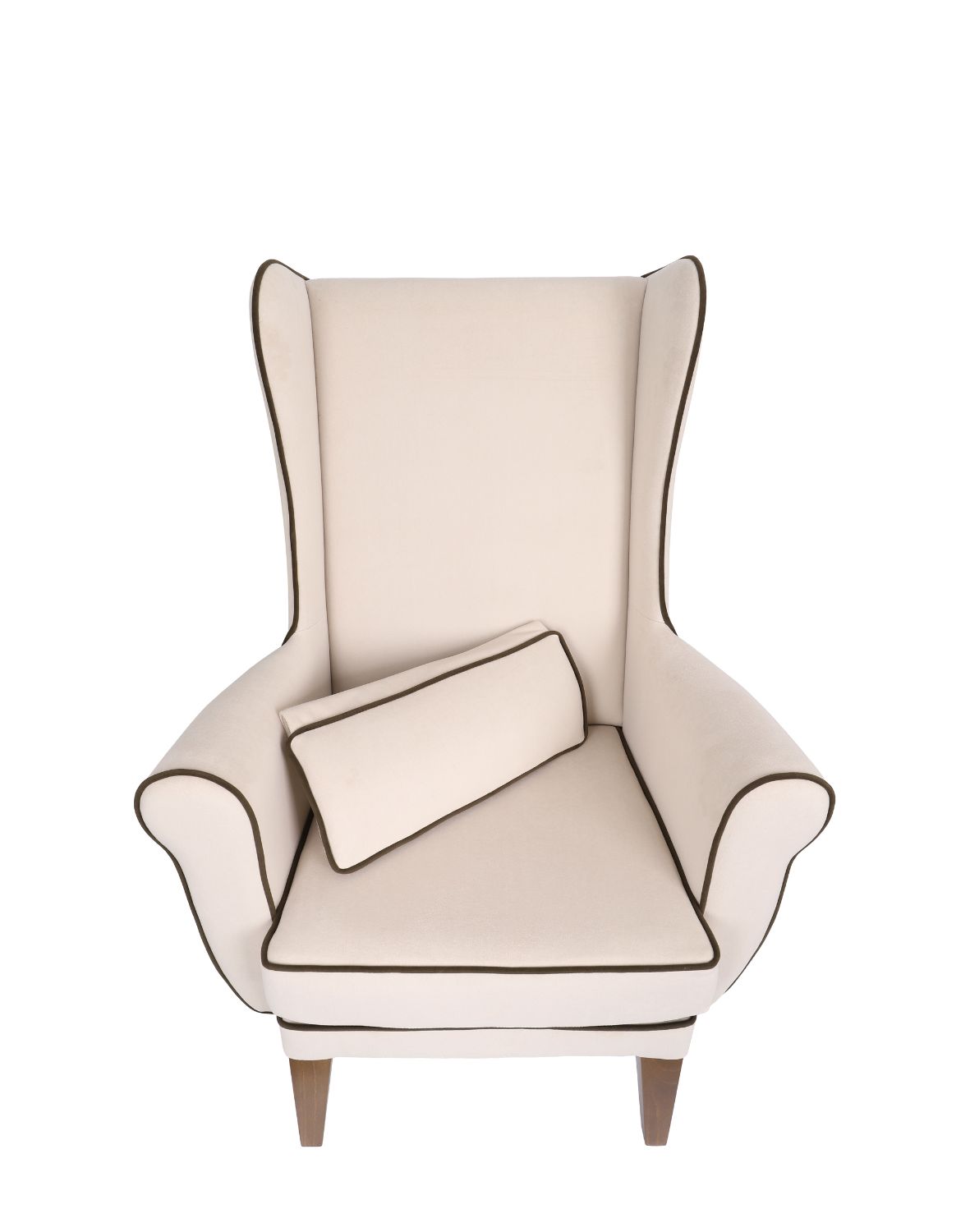 fotel uszak gładki z poduszką (zagłówkiem) i lamówką 1-3 dni