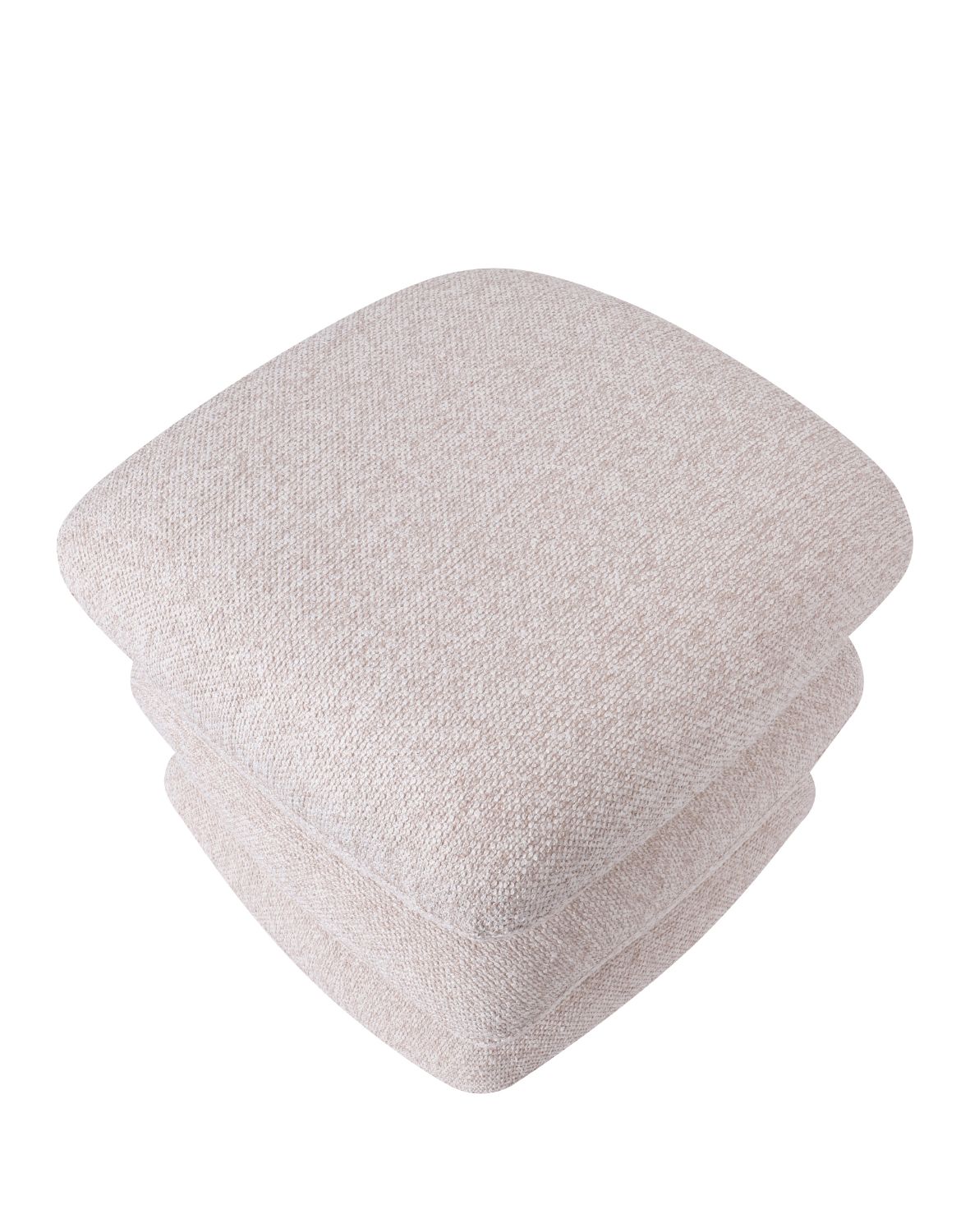 nowoczesna pufa obrotowa vario do salonu, beżowa