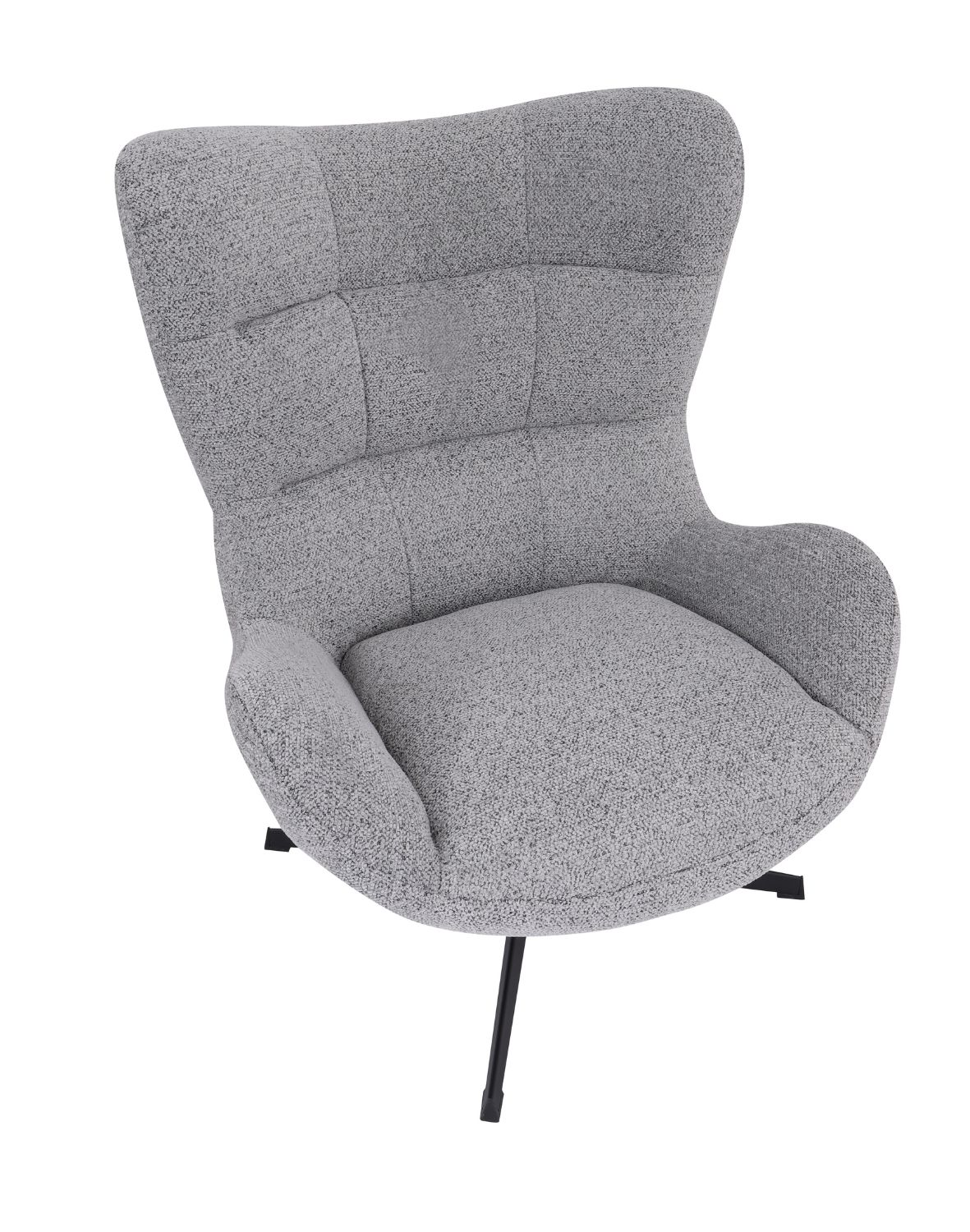 fotel wypoczynkowy velo, design i funkcja obrotowa, szary