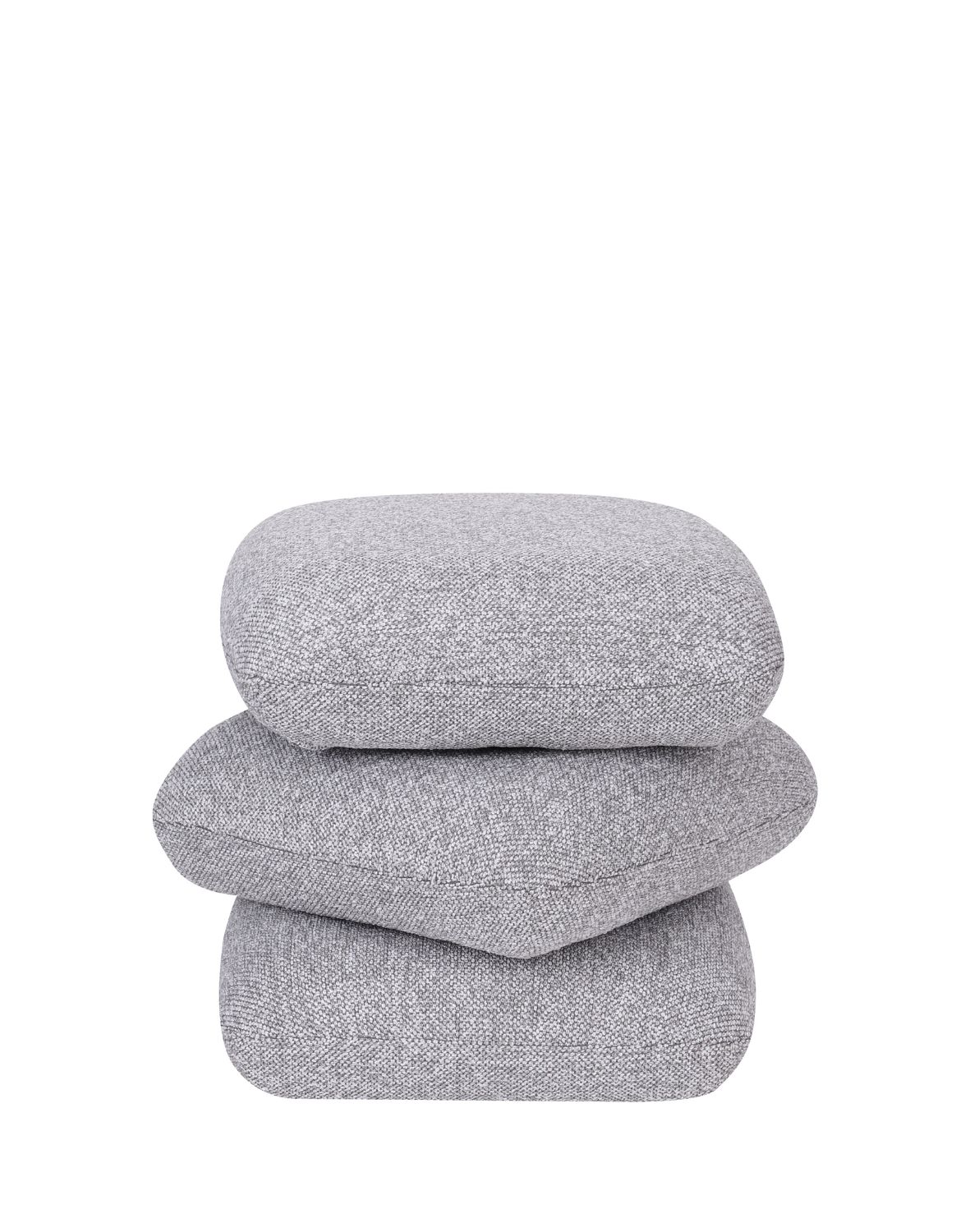 nowoczesna pufa obrotowa vario do salonu, szara