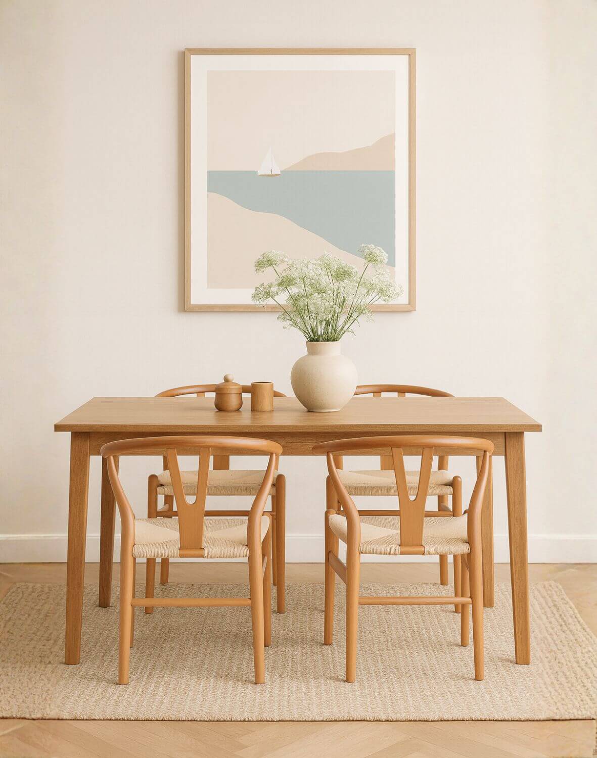 krzesło do jadalni drewniane vero light, buk naturalny