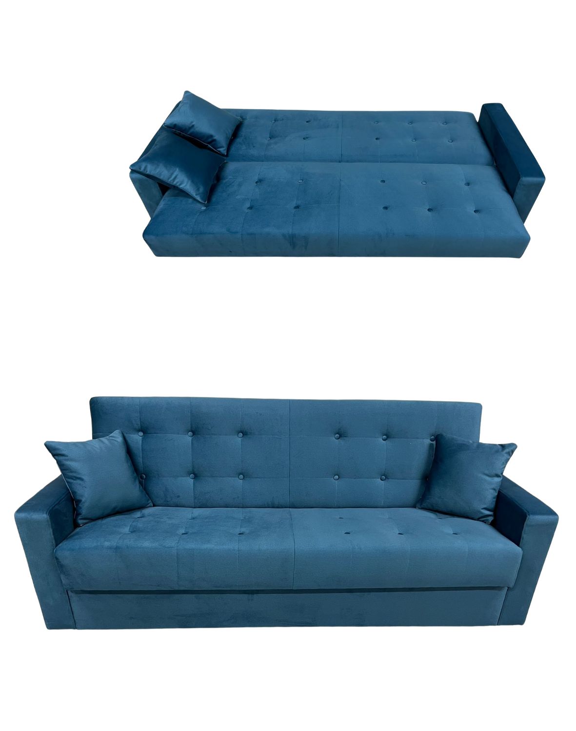 wersalka rozkładana z pojemnikiem na pościel bartek