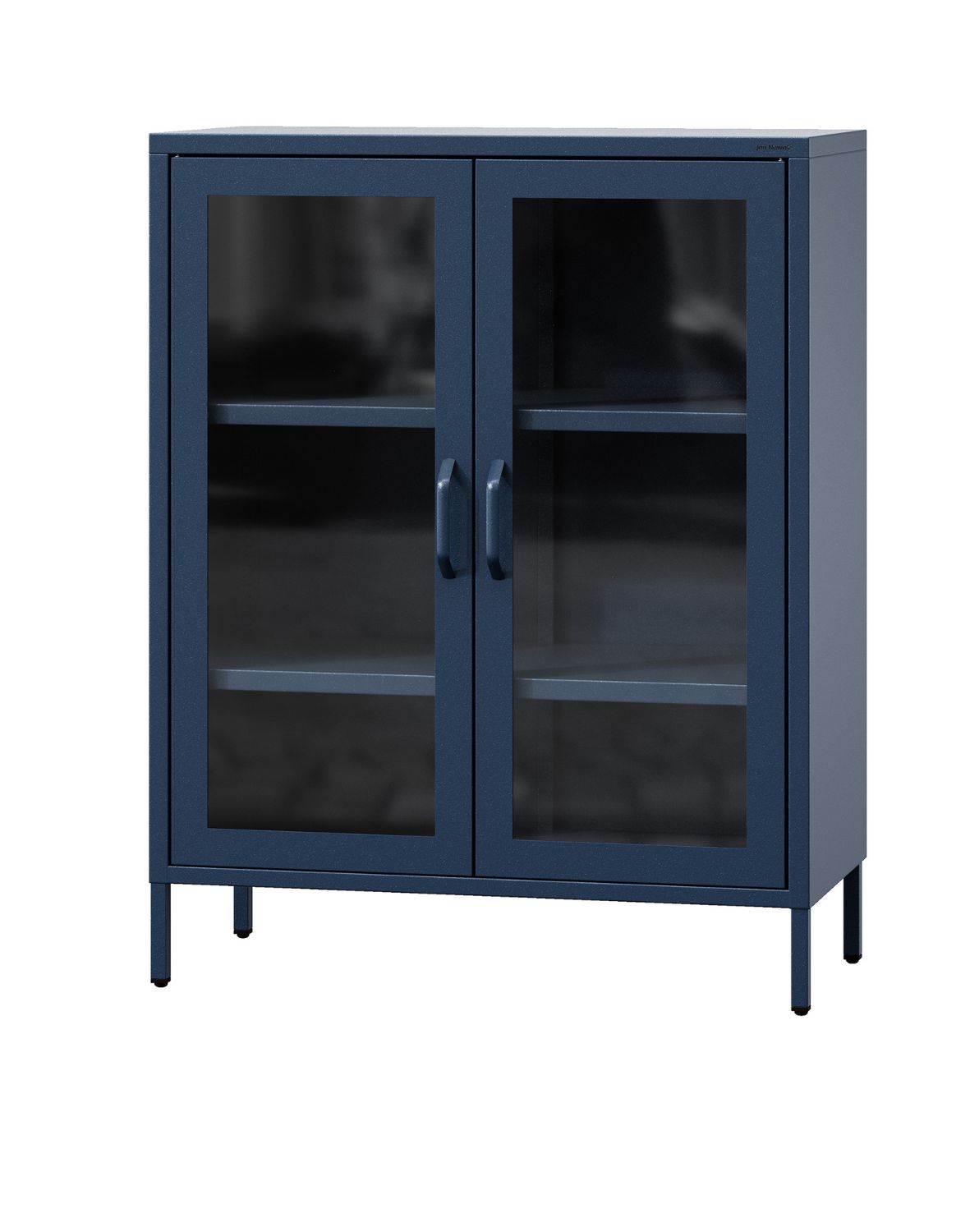 GINA moderní vitrína do obývacího pokoje: tmavě modrá (1589)