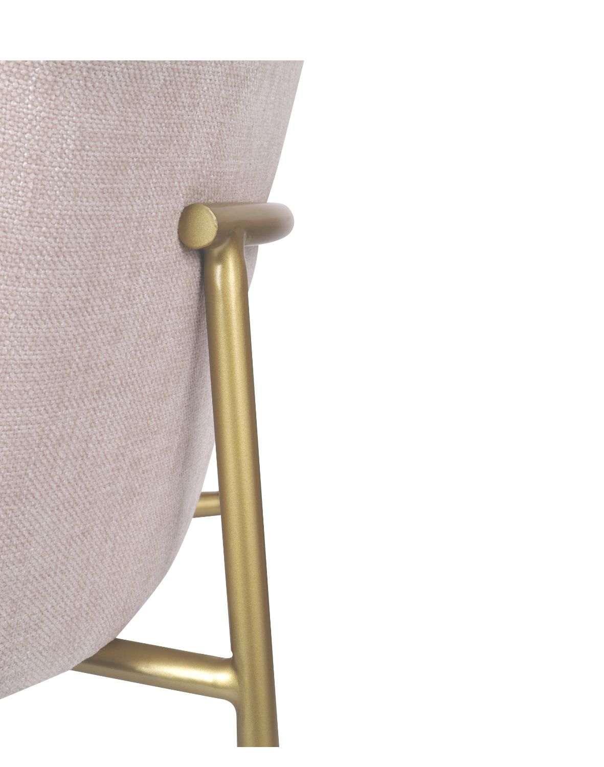 krzesło zafiro arm gold z podłokietnikami, beżowe (S2441)