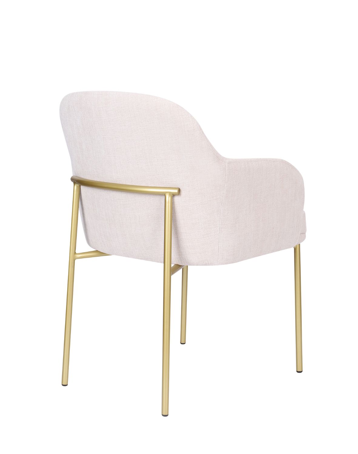 krzesło zafiro arm gold z podłokietnikami, beżowe (S2441)