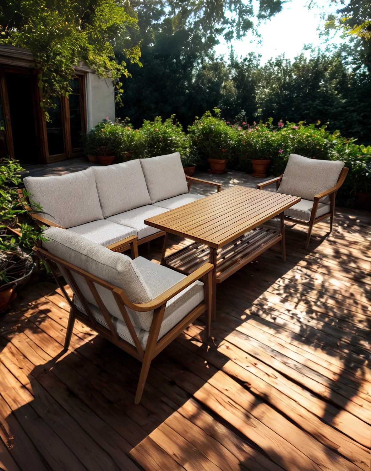 aluminiowy zestaw mebli ogrodowych tulum