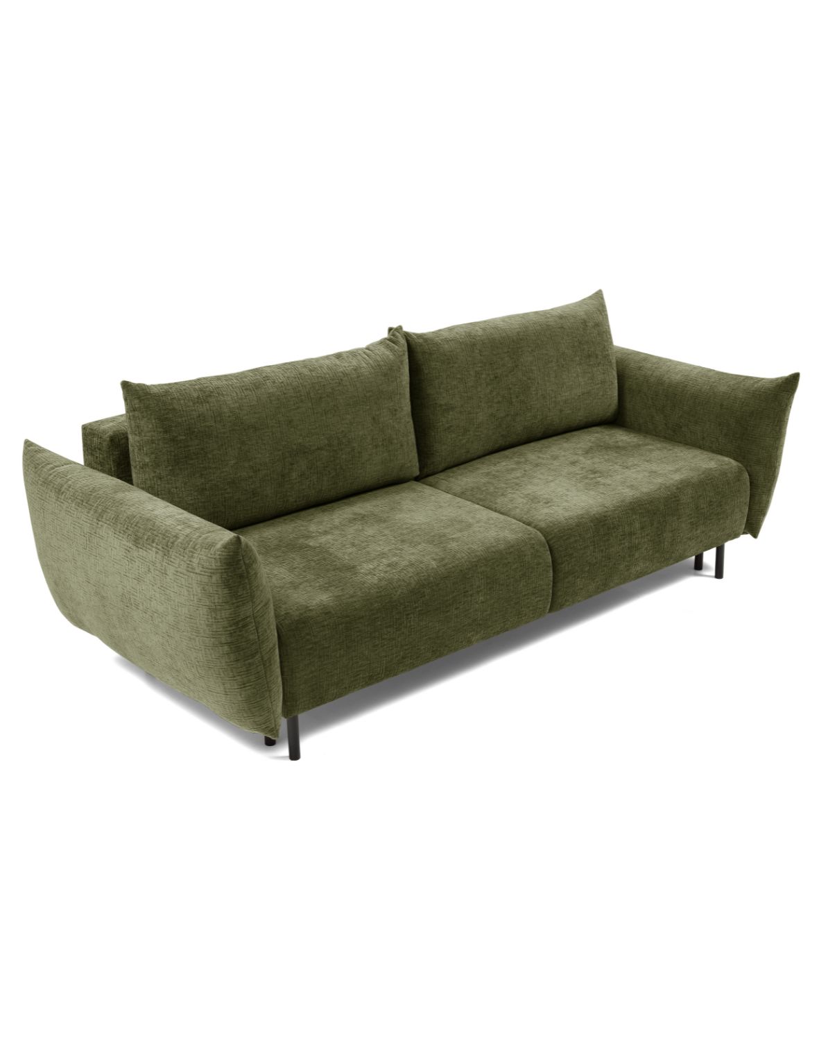 zielona sofa rozkładana adel