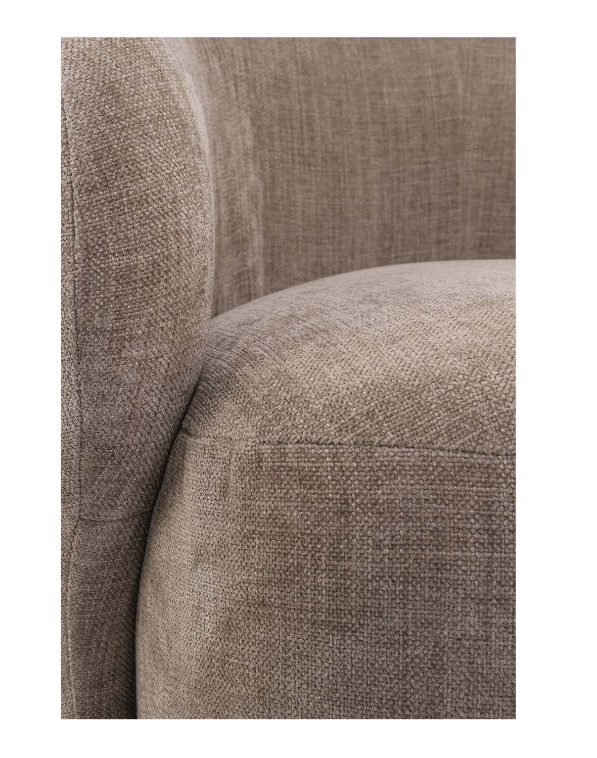 fotel obrotowy do salonu zurich, taupe, 360°